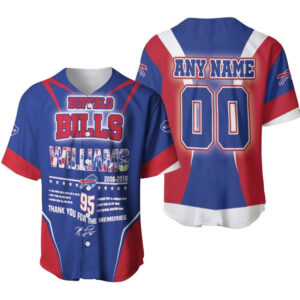 Buffalo Bills Kyle Williams 95 Legend Allover Baseball Jersey – Customizable Thank You Gift for Bills Fans
