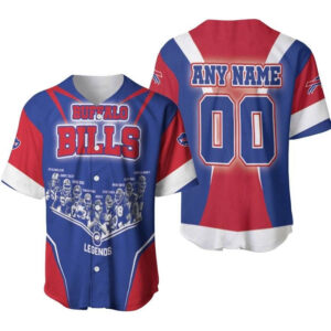 Custom Buffalo Bills Legends Baseball Jersey All-Over Gift for Fans – Personalize with Name & Number