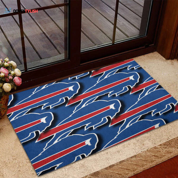 Buffalo Bills Logo Home Decor 2025 Foldable Doormat Indoor Outdoor Welcome Mat Home Decor