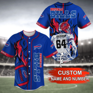 Custom Buffalo Bills NFL Jersey Personalized Baseball Shirt for True Fans