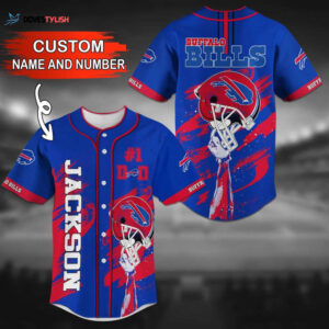 Custom Buffalo Bills Baseball Jersey Personalized Fan Gear
