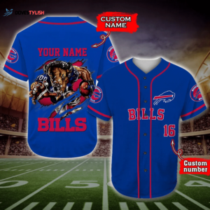 Customized Buffalo Bills Baseball Jersey Personalize Your Team Pride!