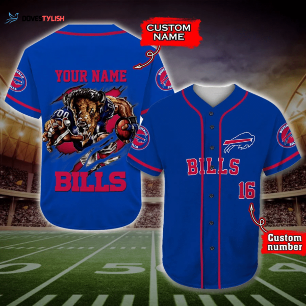 Customized Buffalo Bills Baseball Jersey Personalize Your Team Pride!
