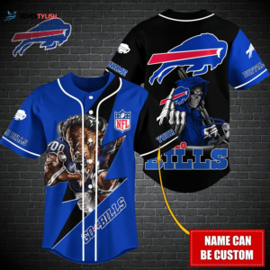 Customized Buffalo Bills Baseball Jersey Personalized Fan Gear