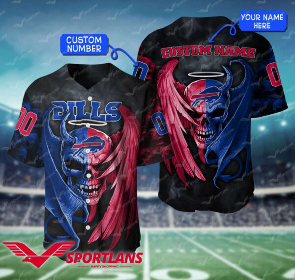 Custom Buffalo Bills Baseball Jersey Personalized Fan Gear