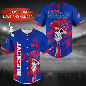 Custom Buffalo Bills Baseball Jersey Personalized Fan Gear