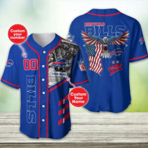 Custom Buffalo Bills Baseball Jersey Personalized Team Gear for Diehard Fans