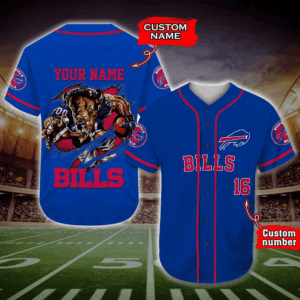 Customized Buffalo Bills Baseball Jersey Personalize Your Team Pride!
