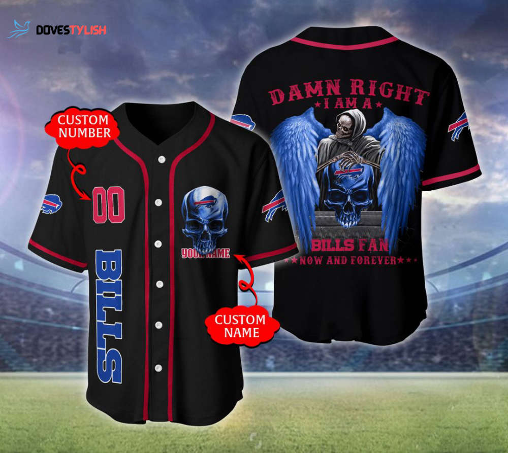 Custom Buffalo Bills Baseball Jersey Personalized Fan Gear Custom Buffalo Bills Baseball Jersey Personalized Fan Gear