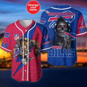 Custom Buffalo Bills Baseball Jersey Personalized NFL Gear
