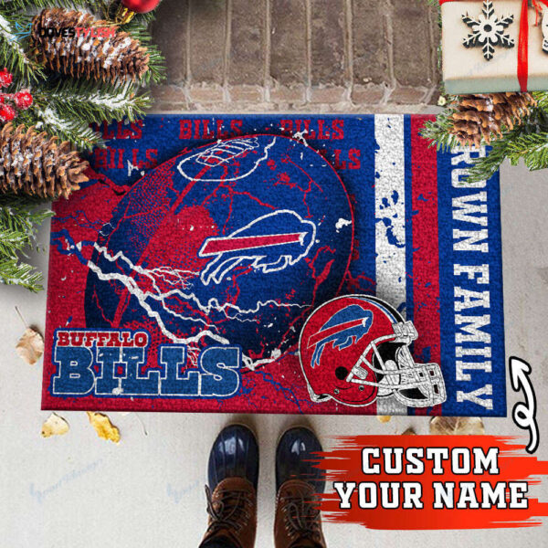Buffalo Bills Personalized Doormat Home Decor 2024 2025 26