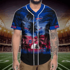 Stand Out with the Buffalo Bills Tropical Baseball Jersey – Perfect for Sports Fans!
