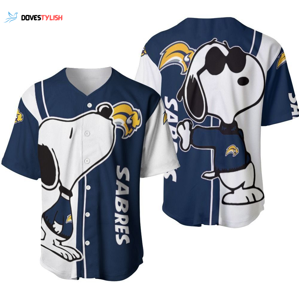 Buffalo Sabres Snoopy Lover Printed Baseball Jersey Buffalo Sabres Snoopy Lover Printed Baseball Jersey