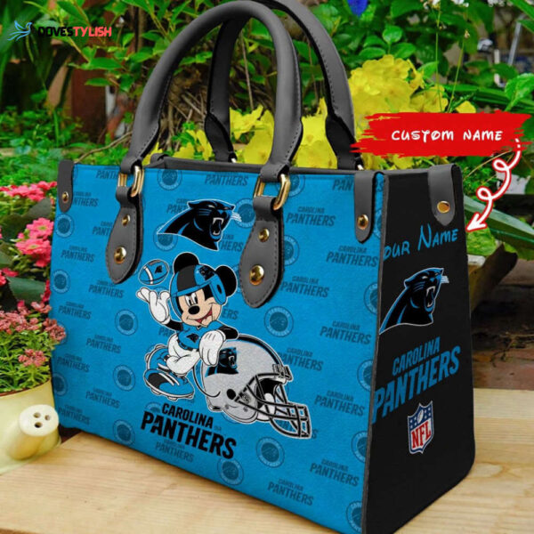 Carolina Panthers – PERSONALIZED Women Bag and Women Wallet ComboDisney Bag and Wallet Disney Bag and Wallet