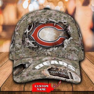Chicago Bears-Personalized NFL Classic Cap 3
