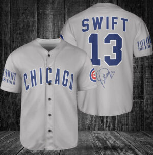 Chicago Cubs Taylor Swift Fan Baseball Jersey