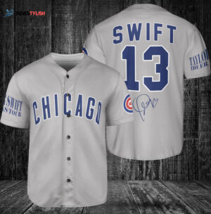 Chicago Cubs Taylor Swift Fan Baseball Jersey