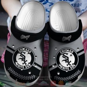 Chicago White Sox Grey-Black Clogs Crocband Shoes - Gift for Men Women Fans - Gift for Men Women Fans