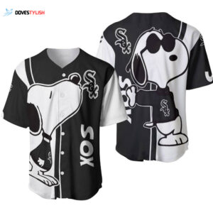 Chicago White Sox Snoopy Lover Printed Baseball Jersey