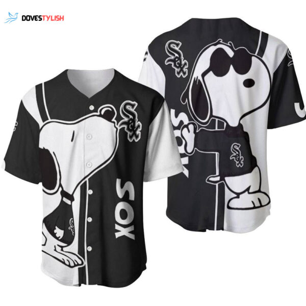 Chicago White Sox Snoopy Lover Printed Baseball Jersey