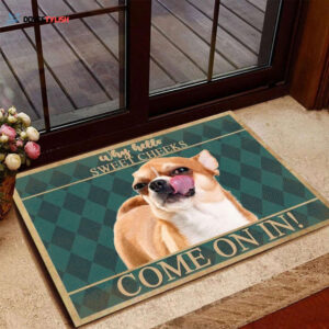 Chihuahua Dog Easy Clean Welcome DoorMat