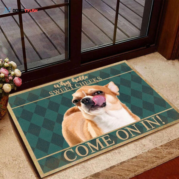 Chihuahua Dog Easy Clean Welcome DoorMat