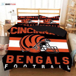Cincinnati Bengals Nfl 23 Duvet Cover Pillowcase Bedding Sets Home