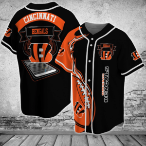 Cincinnati Bengals NFL Baseball Jersey - Trendy Shirt for Men & Women