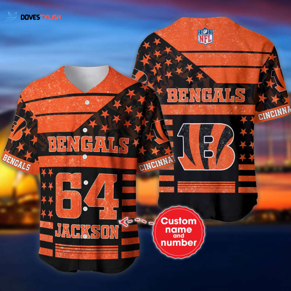Cincinnati Bengals Personalized Baseball Jersey Cincinnati Bengals Personalized Baseball Jersey