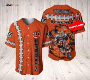 Cincinnati Bengals Personalized Baseball Jersey