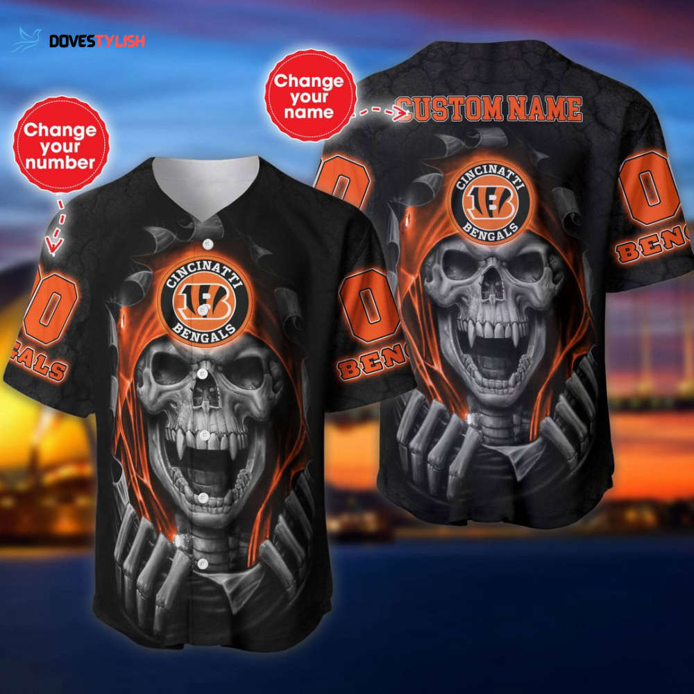 Cincinnati Bengals Personalized Baseball Jersey Cincinnati Bengals Personalized Baseball Jersey