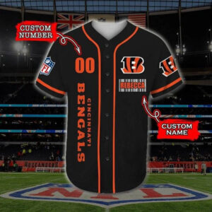Cincinnati Bengals Personalized Baseball Jersey