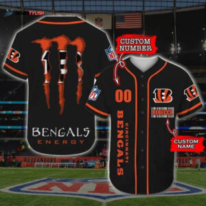 Cincinnati Bengals Personalized Baseball Jersey