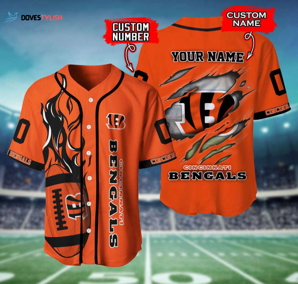 Cincinnati Bengals Personalized Baseball Jersey Cincinnati Bengals Personalized Baseball Jersey