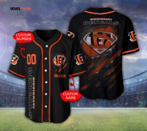 Cincinnati Bengals Personalized Baseball Jersey