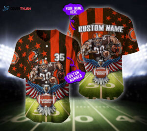 Cleveland Browns Baseball Jersey Custom Name And Number