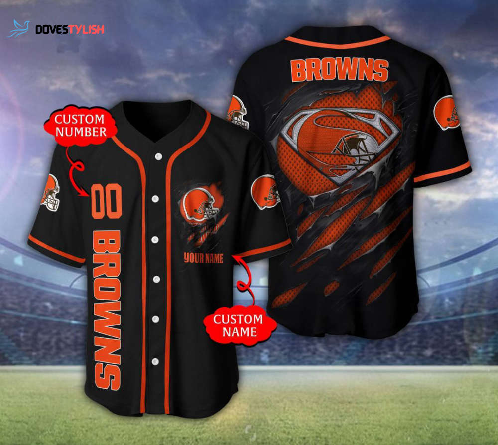 Cleveland Browns Personalized Baseball Jersey Cleveland Browns Personalized Baseball Jersey