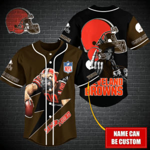 Cleveland Browns Personalized Baseball Jersey