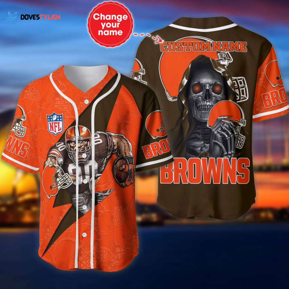 Cleveland Browns Personalized Baseball Jersey Cleveland Browns Personalized Baseball Jersey