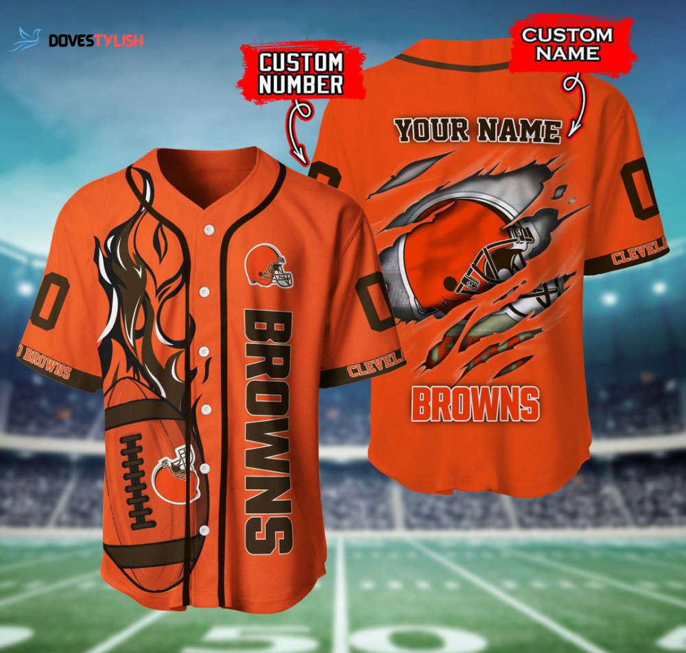 Cleveland Browns Personalized Baseball Jersey Cleveland Browns Personalized Baseball Jersey