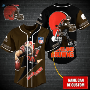 Cleveland Browns Personalized Baseball Jersey