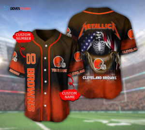 Cleveland Browns Personalized Baseball Jersey