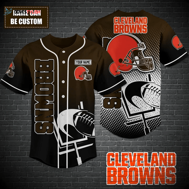 Cleveland Browns Personalized Baseball Jersey Cleveland Browns Personalized Baseball Jersey