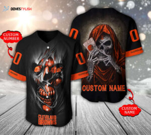 Cleveland Browns Personalized Baseball Jersey