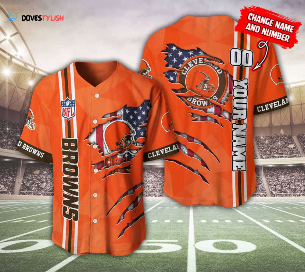 Cleveland Browns Personalized Baseball Jersey Cleveland Browns Personalized Baseball Jersey