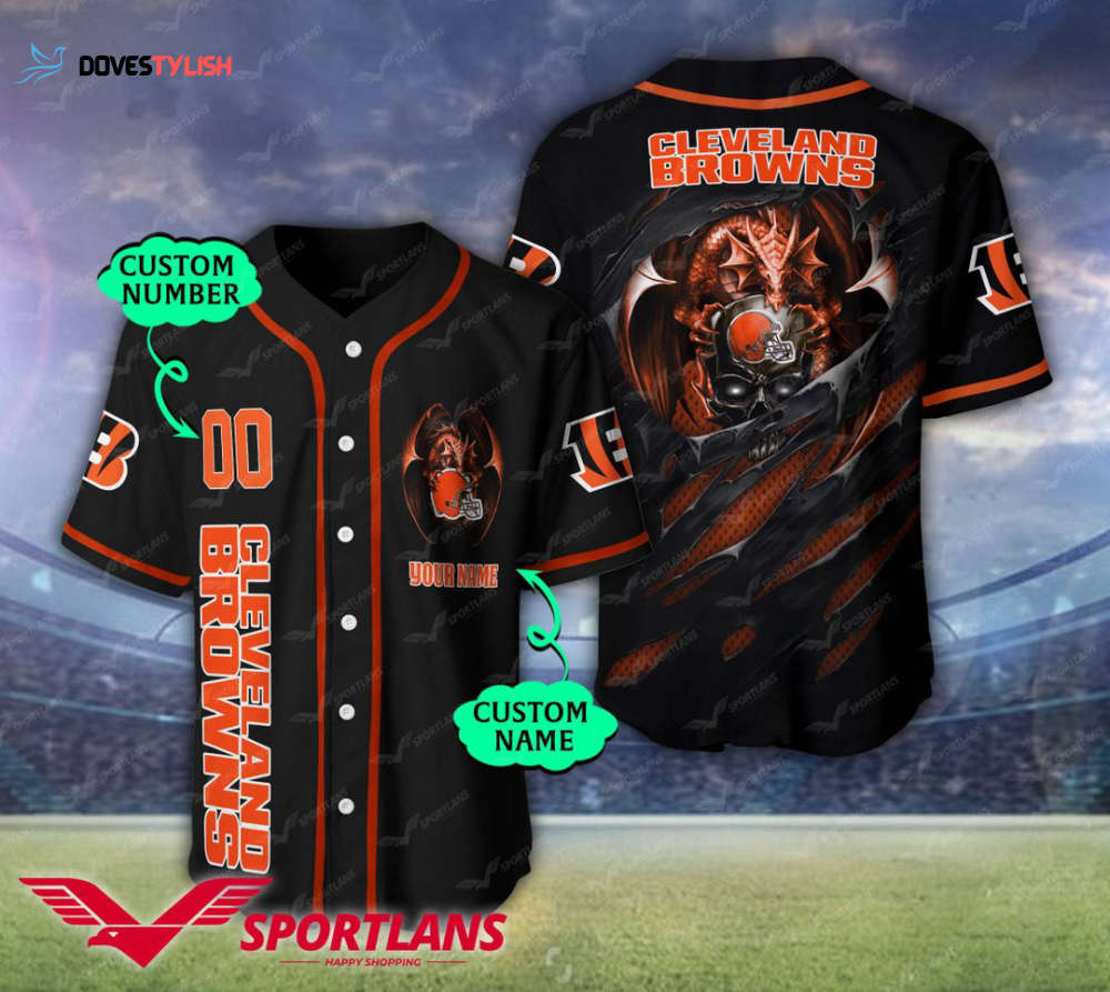 Cleveland Browns Personalized Baseball Jersey Cleveland Browns Personalized Baseball Jersey