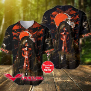 Cleveland Browns Personalized Baseball Jersey