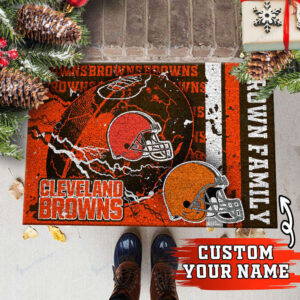 Cleveland Browns Personalized Doormat Home Decor 2025