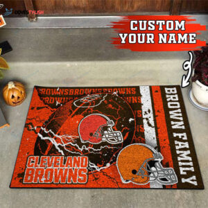 Cleveland Browns Personalized Doormat Home Decor 2025