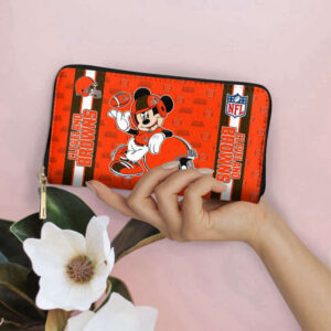 Cleveland Browns – PERSONALIZED Women Bag and Women Wallet ComboDisney Bag and Wallet Disney Bag and Wallet